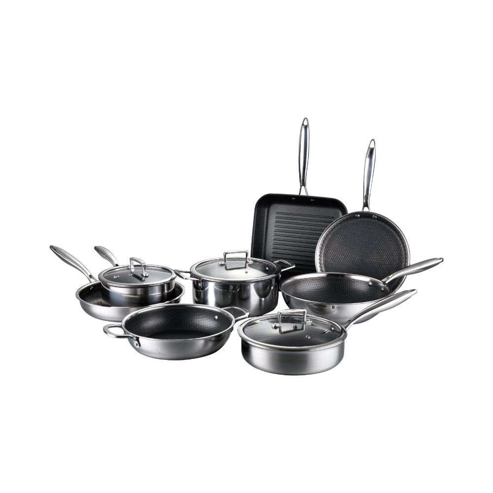 11PC 3-Ply stainless steel set
