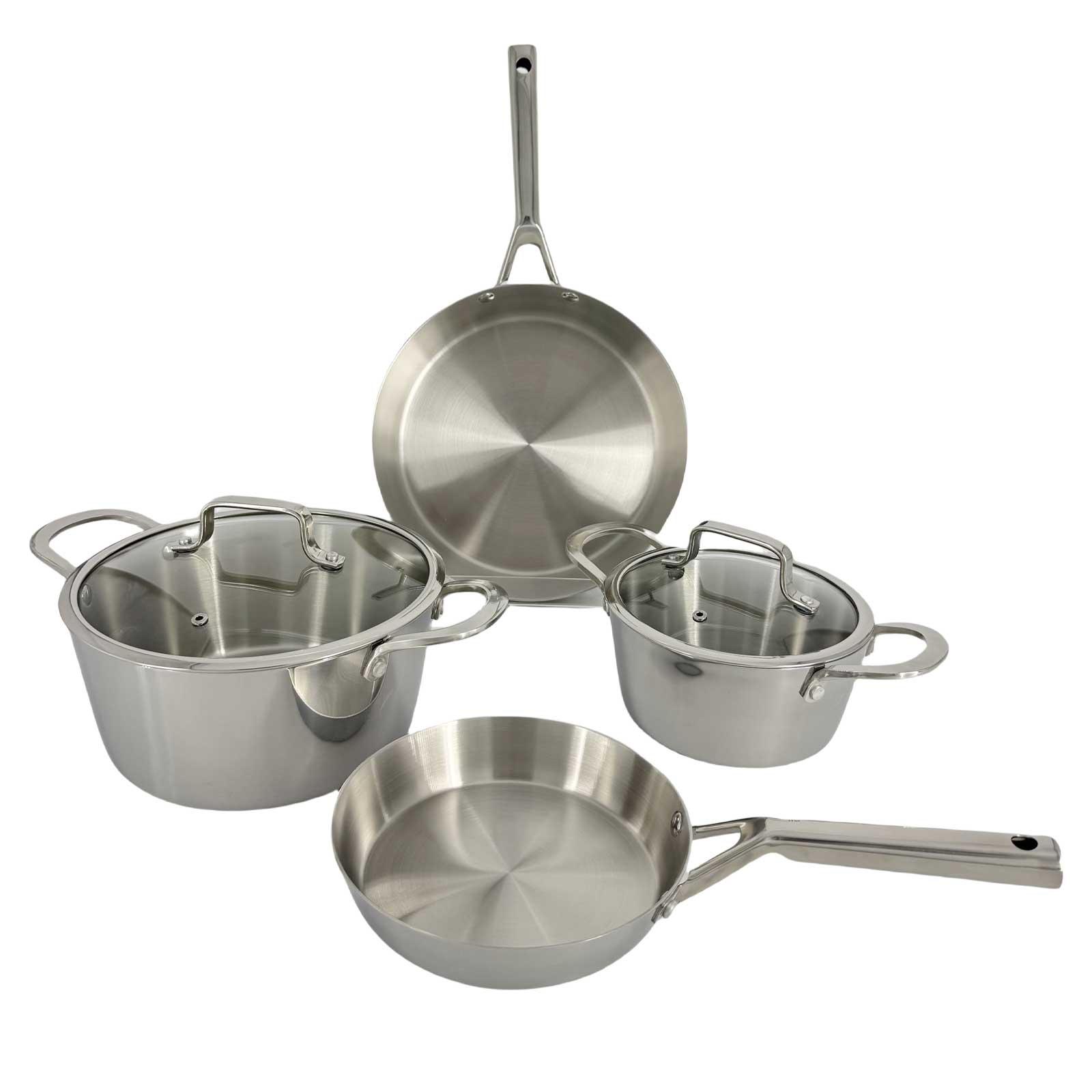 6PC Tri-Ply Stainless Cookware Set