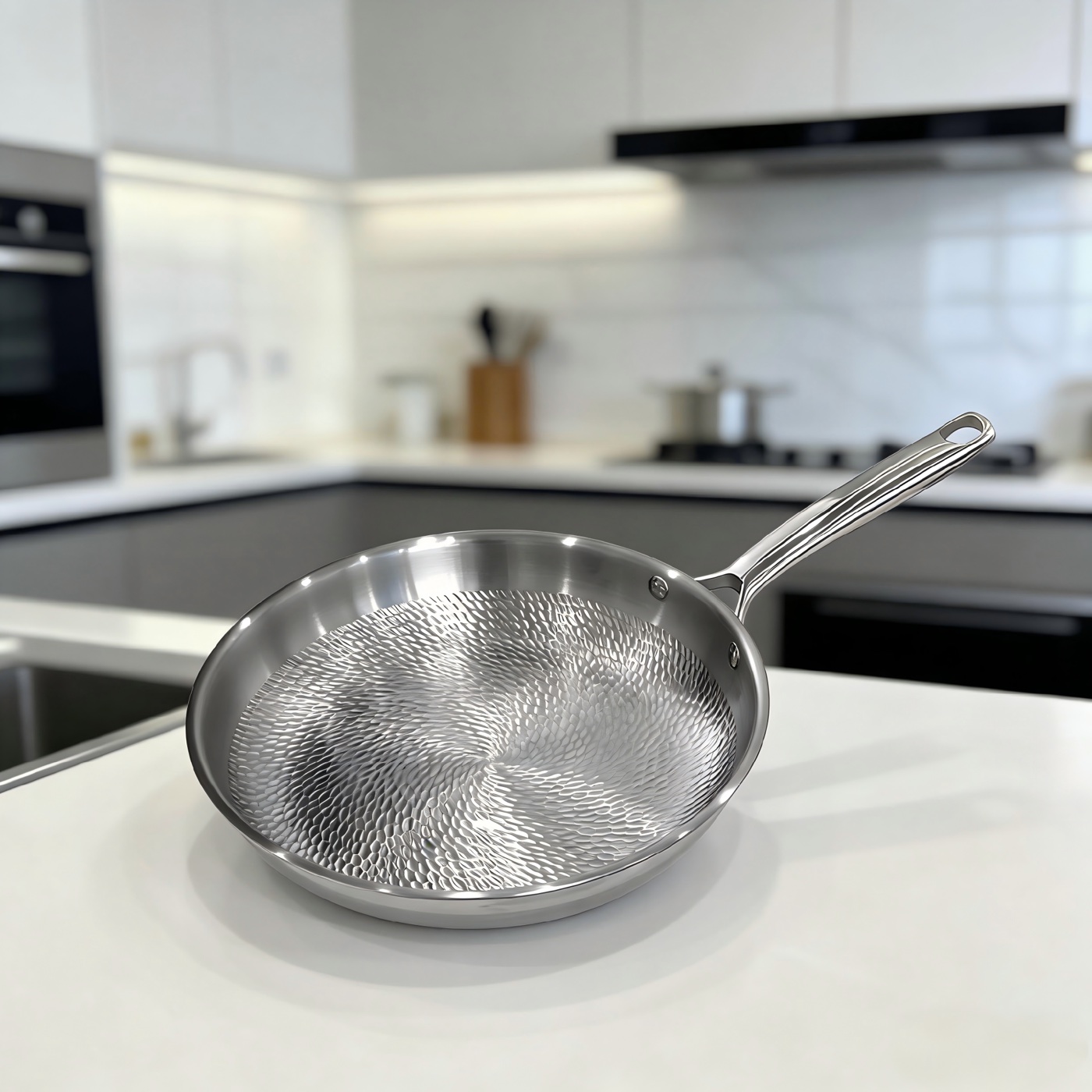 Tri-ply Titanium Frying Pan